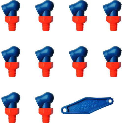 Loc-Line 1/8“ XR HPT喷嘴φ4.1x 0mm用螺钉x 10件 NL79052