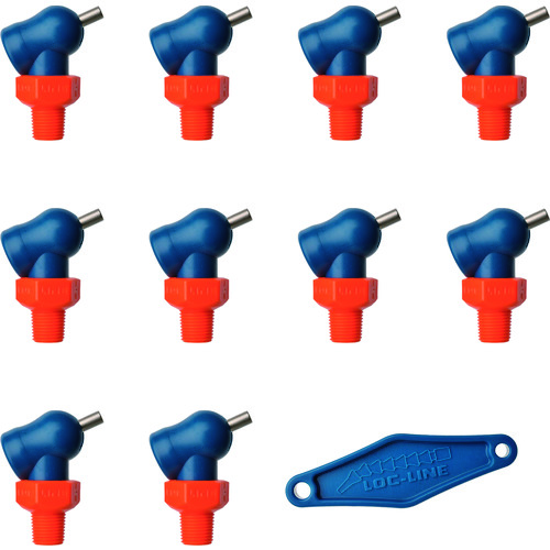 Loc-Line 1/8“ XR HPT喷嘴φ1.6x 6.4毫米用螺钉x 10件 NL79041