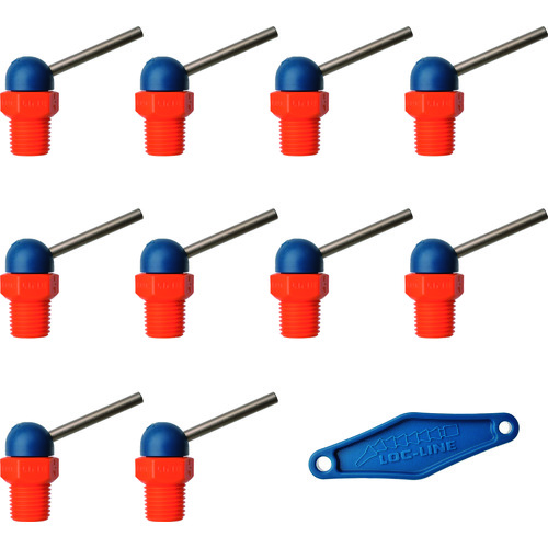 Loc-Line 1/4英寸CT HPT喷嘴φ1.6x 31.8毫米用螺钉x 10 NL79063