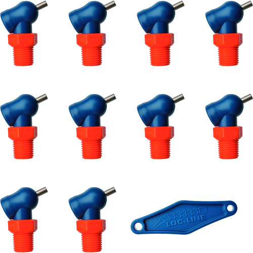 Loc-Line 1/4“ XR HPT喷嘴φ1.6x 6.4毫米用螺钉x 10件 NL79081