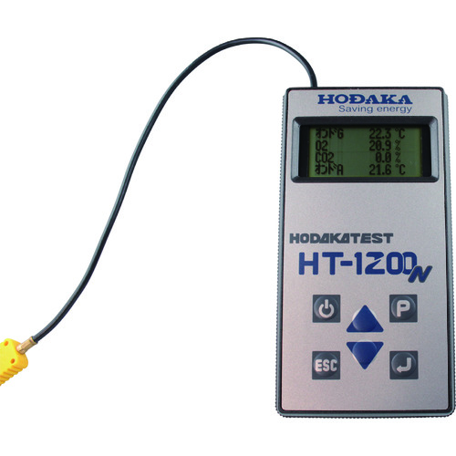 ＨＯＤＡＫＡ　燃焼排ガス分析计　酸素浓度计　排ガス温度付　
Flue Gas Analyzer HT-1200N HT-1200NT