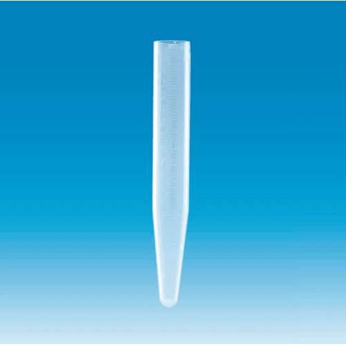 V型底离心管，PPCO制造，无盖，带缺口刻度，15mL，10瓶