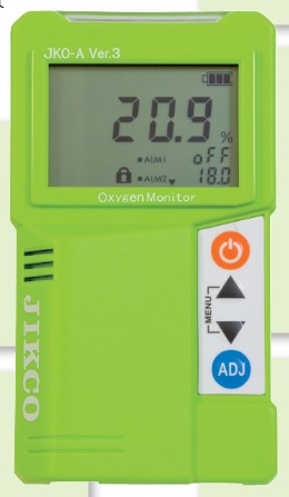 配备AO3传感器的氧气监测仪JKO-ALJ3