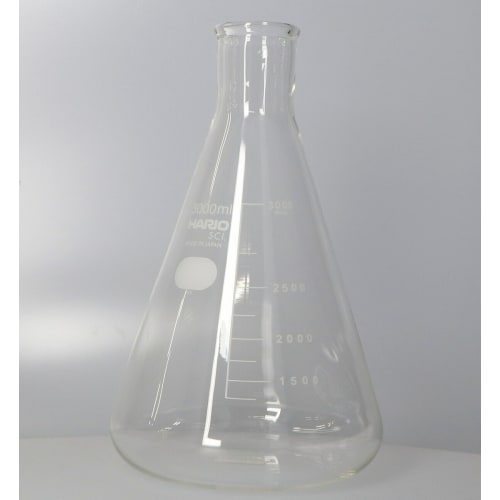HARIO 锥形瓶带刻度 3L