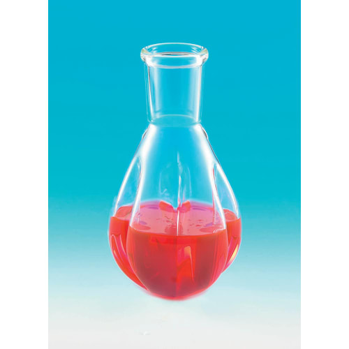 精细透明普通滑动茄子烧瓶带挡板 300mL 29/42