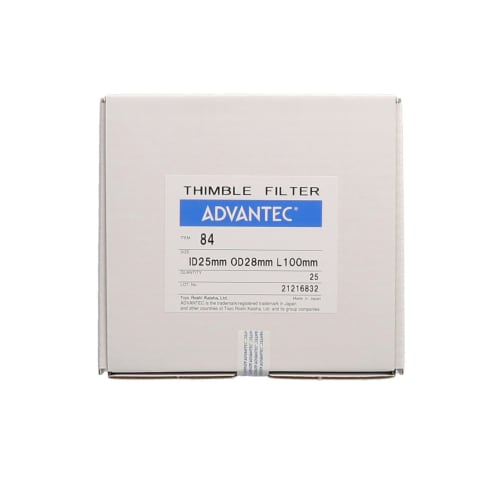 圆筒滤纸#84 ID25mm×OD28mm×L100mm 25张