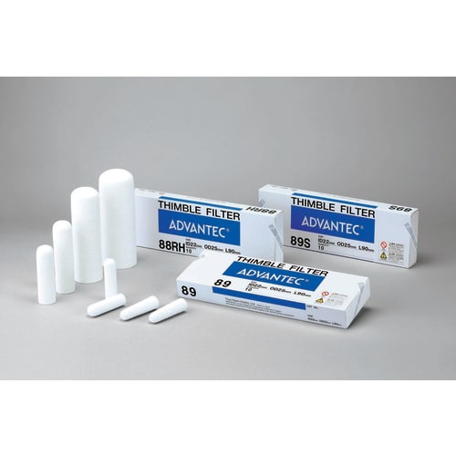 円筒滤纸 #89S ID22mm×OD25mm×L90mm 10本