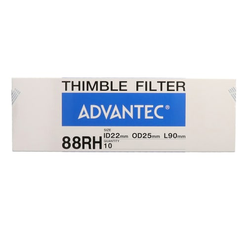 円筒滤纸 #88RH ID22mm×OD25mm×L90mm 10本