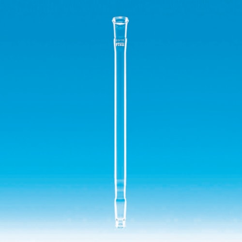 Fine透明共通折合空気冷却器 筒长200mm 上部雌15/25 下部雄15/25