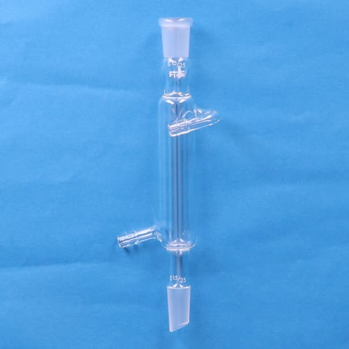 Fine共通折合リービッヒ冷却器 筒长100mm 上部雌15/25 下部雄15/25