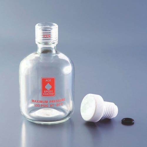 Fine透明共通折合吸引栓 直管 PTFEコック付 吸引口φ8 雄29/42