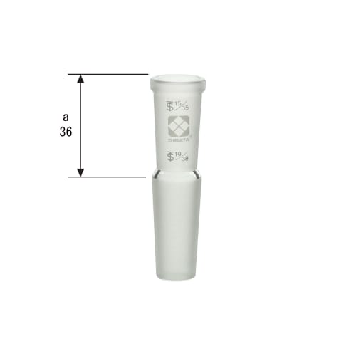 普通异径滑动连接管，变径用，上部15/35，下部19/38