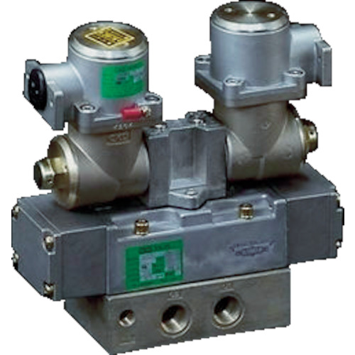 ckd电磁阀阀试验 炸5端口阀4F系列（双电磁阀）RC3/8 AC100 4F420E 4F420E-10-TP-AC100V